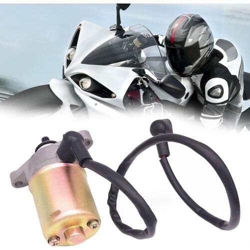 Motorcycle Scooter Moped ATV Go-Cart Electric Starter Motor for GY6 50cc 60cc Compact Size Durable Easy to Install
