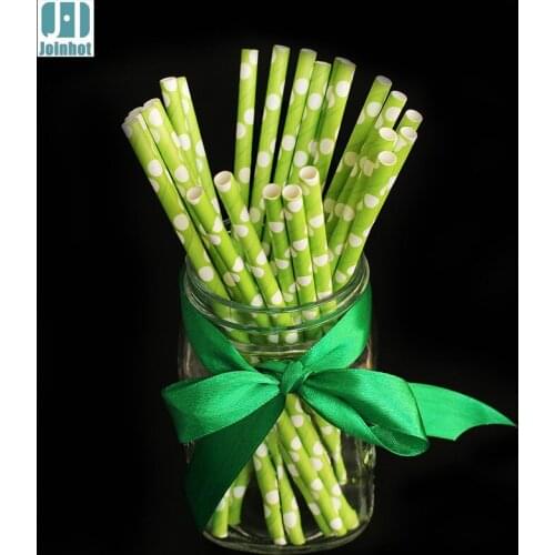 New 25pcs White Circle Paper Drinking Straws Funny Drinking Tubes Birthday Wedding Decoration Baby Shower