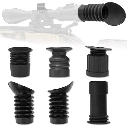 Hunting Riflescope Eyepiece Eyeshade Flexible Anti-impact Optics Sight Protector Cover Scalability Rubber Sight Eyeguard Cover