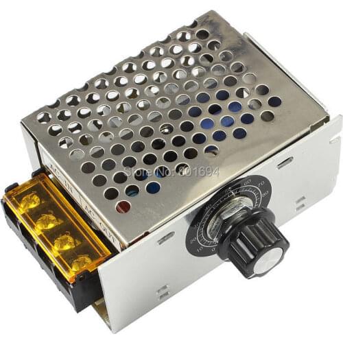 AC 220V 4000W SCR Voltage Regulator Power Speed Controller Dimmer Thermostat 20A Stepless Dimming 0V From The Transfer