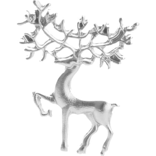 Christmas Themed Reindeer Brooch Women Mens Xmas Deer Brooch Pin Elegant Winter Coat Corsage Costume Party
