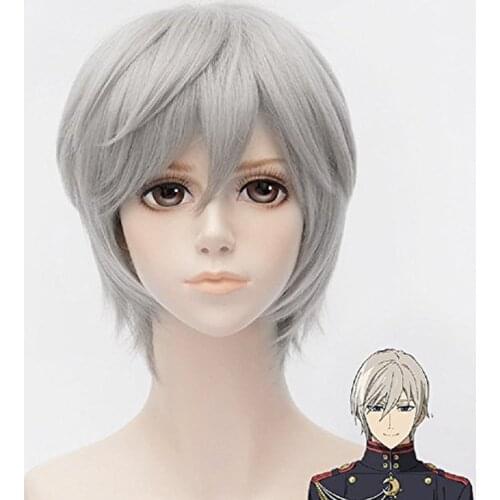Owari no Seraph Of The End Hiiragi Shinya Hiragi Short Grey Heat Resistant Synthetic Hair Cosplay Anime Wig + Free Wig Cap