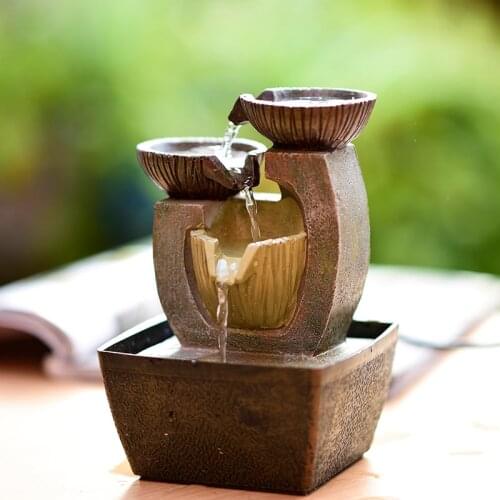 Circulating Water Device Fountain Bonsai Office Desktop Decorations Home Decoration Crafts Creative Gifts