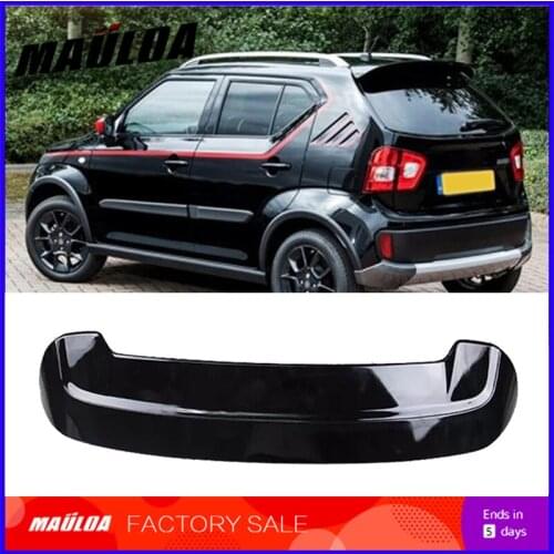 High quality hot sale ABS primer black white color car rear roof spoiler for Ignis ingis 16 17 18 2016 2017 2018