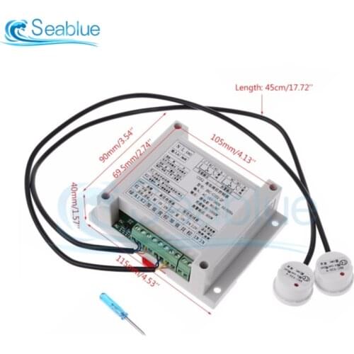 XKC-C352-2P Automatic Control Liquid Water Level Sensor High And Low Liquid Level Controller With 2 Non-contact Sensor Module