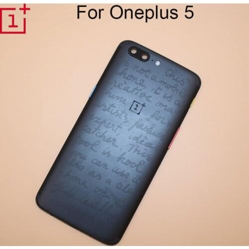 Back Battery Cover For Oneplus 5 1+ 5 A5000 Door Rear Housing Case Master Signature Edition With Camera Lens Frame +Side Buttons