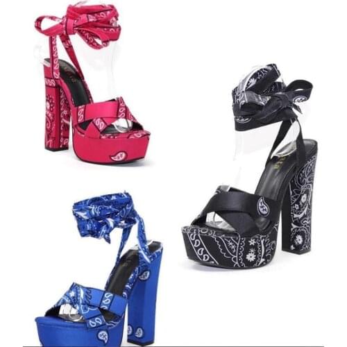 High Quality Silk Women Sandals Open Toe Summer Shoe Buckle Fashion Wedge Platform Shoes Womens Party Shoes Large Size 37-42