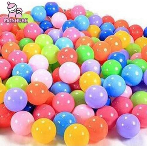 100 Pcs / Each Wave Ball Toys Colorful Eco-Friendly Plastic Sea Ball Baby Playing In The Dry Pool Outdoor Sports 5.5 / 7cm