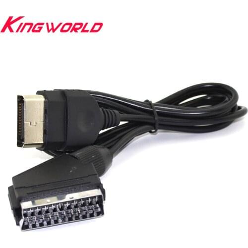 100pcs High quality 1.8M Audio Video AV Scart Cable for Microsoft Xbox Console