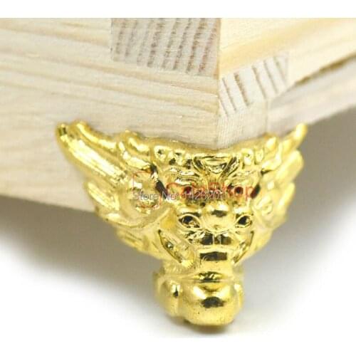 20 Pcs / Lot 24mmx16mm Plastic Jewelry Chest Wood Furniture Box Decorative Feet Leg Corner Protector Decoration Dragon Shape