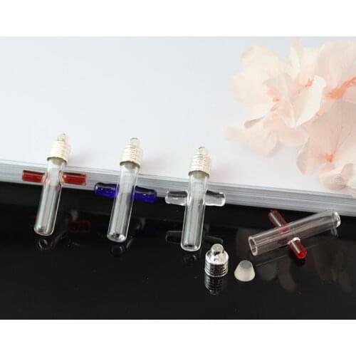 5PCS 6MM Cross Bottle Name on Rice Glass Vial Pendant Glass Bottle Charms DIY Pendant Charms