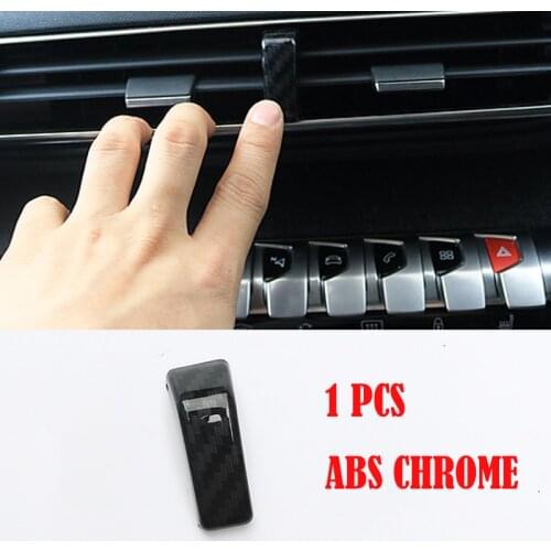 ABS Carbon Fiber For Peugeot 3008 GT 5008 2017 2018 2019 Accessories Car Air Conditioner Outlet Decoration Cover Trim Styling
