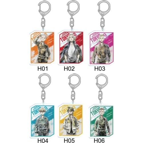 Anime Tokyo Revengers Takemitchy Hanagaki Takemichi Mikey Baji Keisuke Cosplay Acrylic Keychain Charm Bags Pendant Key ring Toy