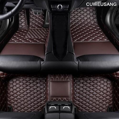 CUWEUSANG Custom Car floor mat For toyota land cruiser prado toyota camry corolla prius CH-R Sienna RAV4 CROWN auto accessories