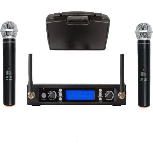 Bolymic 2 Wireless Microphone System UHF headset headworn Karaoke Cordless Microphone for Church Theaters KTV Party school