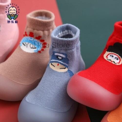 Baby Spring Mixed Color Anti-Slip Short Socks Newborn Infant Boy Girl Thick Warm Floor Sock Toddler Children Kids Slipper