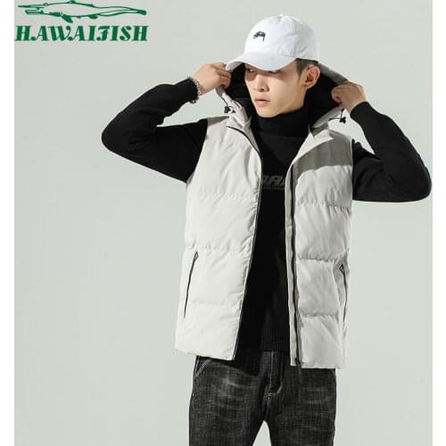 HAWAIFISH Hooded Vests For Men