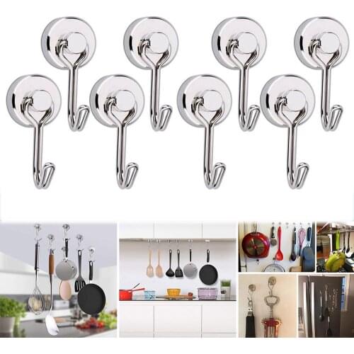 2 Pieces Of Magnetic Hook Rotatable Towel Shovel Spoon Key Hook Storage Tool Multi-Purpose Home Bathroom Kitchen Supplies