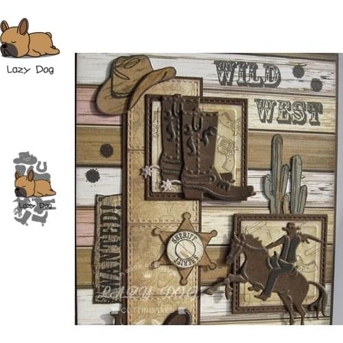 Cowboy Series Metal Cutting Dies Scrapbooking Stencil DIY Decorative Craft Embossing Die Cuts Card Making New Dies For 2019