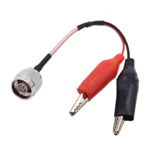 N Male to Dual Alligator Clip Test Connector Pigtail RG316 Cable