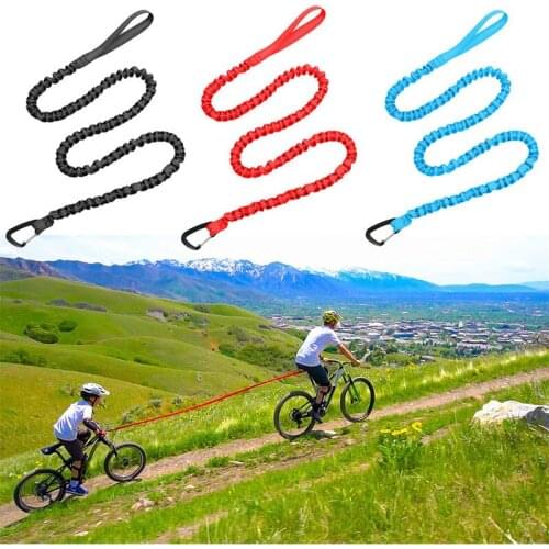 Nylon Elastic Bicycle Traction Belt Bike Tow Rope Parent-Child Rally Rope Bike Attachment Pet Walk Jogging Cycling