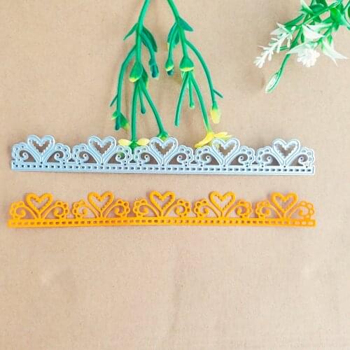 Peach core pattern bottom edge decorative strip lace metal cutting die cutting tool stamping die new paper jam