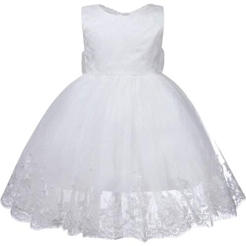 Baby Girl Infant Princess Dress 1st Birthday Newborn Baby Girl Wedding Dress Lace Kids Party Vestidos Christening Baptism Gown