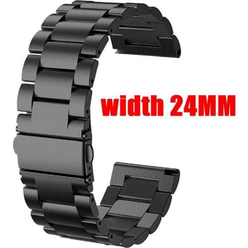 24MM Straps For Suunto 9 7 Baro/Suunto D5 Spartan Sport Wrist HR/Baro Smart Watch Band Stainless Steel Bracelets Metal Correa