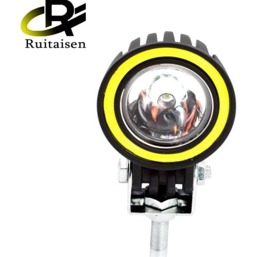 Ruitaisen 3 Inch Led Work Light Bar 6000K White Flood Beam For Car 4x4 Offroad Truck Boat UAZ ATV 12V 24V Led Angel Eyes Driving