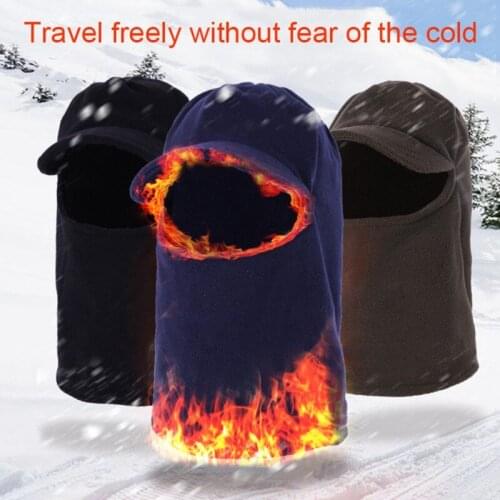 Sally Face Warm Hood Face Mask Hat Neck Helmet Beanies For Men Women Exercise Bicycle Thermal Fleece Balaclava Hats Beanies