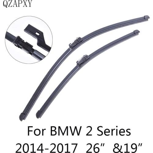 QZAPXY Car Wiper Blades for BMW 2 Series F45/F46/F22/F23 2014 2015 2016 2017 Car Accessories Windshield Wipers Car-styling