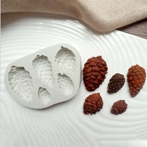 Pine Cone Shaped Mould Silicone Mold Fondant Cake Decorating Tool Gumpaste Sugarcraft Chocolate Forms Bakeware