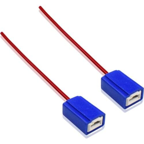 Extension Cable Connector For Car H3 H1 Led Headlight Bulb With Ceramic Base High Version Fog Lamp Lines 2Pcs Dyoung