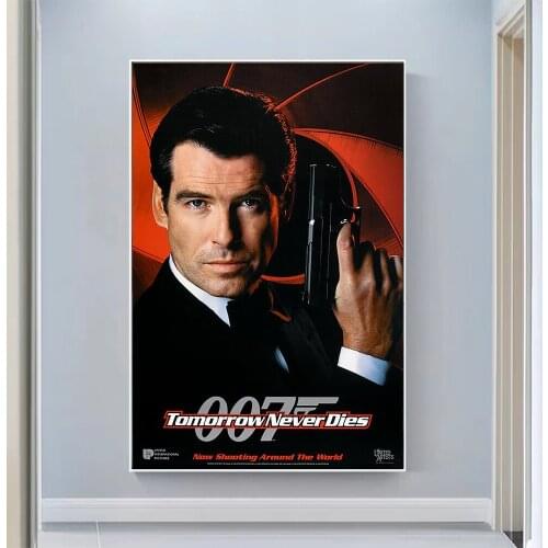 V0747 Tomorrow Never Dies (4) Vintage Classic Movie Wall Silk Cloth HD Poster Art Home Decoration Gift