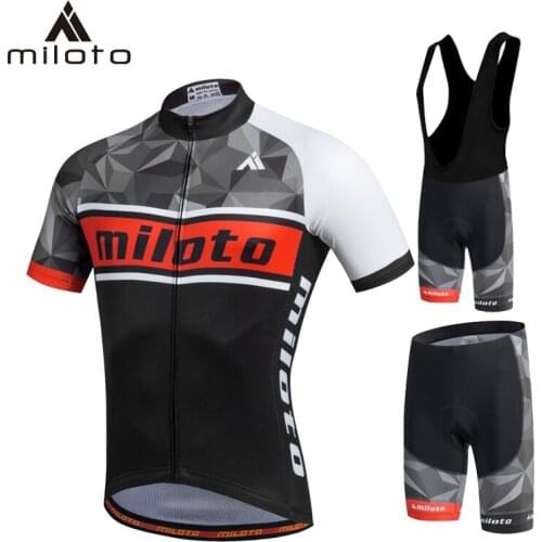 MILOTO Cycling Jersey Roupas Ropa Ciclismo hombre mtb Riding maillot short cycling sets Summer outdoor Road Bike wear Clothes
