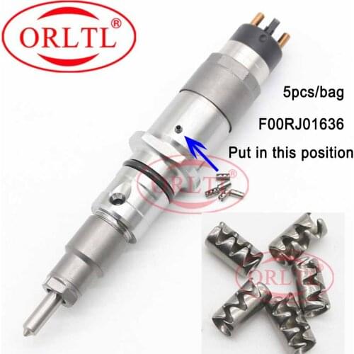 ORLTL Fuel Injection Inlet Connector F00RJ01636 Common Rail Injector Pin With Spring F 00R J01 636 F00R J01 636 5pcs/bag