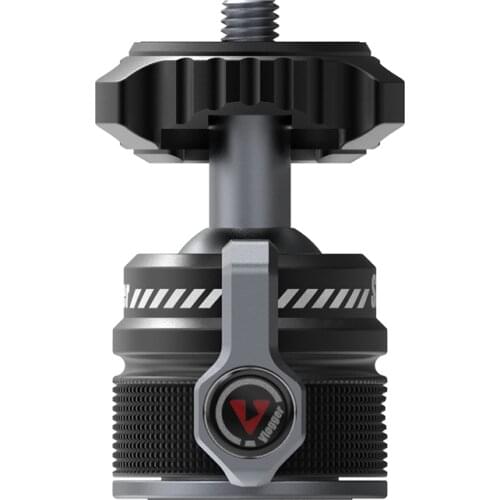 Vlogger ball head Adjustable Monitor Mount 360° Damping Support 90° Vertical Bracket Stand Holder 1/4 Screw for LED Video Lights