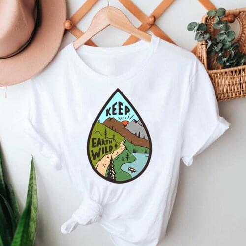 Women Summer Tshirts Lady Print Female Tee T-Shirt Cartoon Travel Cute 90s Letter Printing Short Sleeve Clothes Graphic T Top