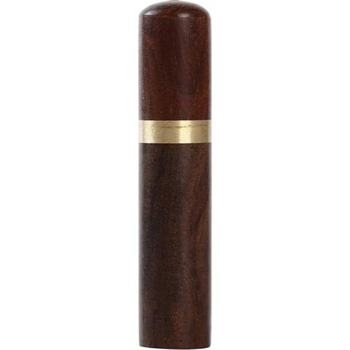 1 Pc Newly Durable Needle Box Practical Thicken Round Mahogany Tube DIY Needle Box Household Wooden Needle Storage