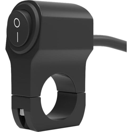 1 Pcs Universal Motorcycle Black Waterproof Switches Aluminium Alloy Waterproof Handlebar Light Control Switch