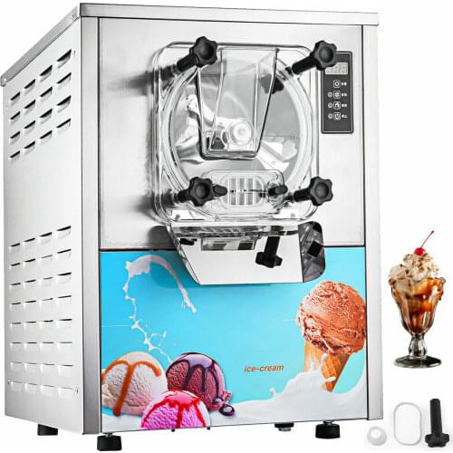 1400W 20L/H Frozen Hard Ice Cream Machine LCD Display Commercial Alert Tone
