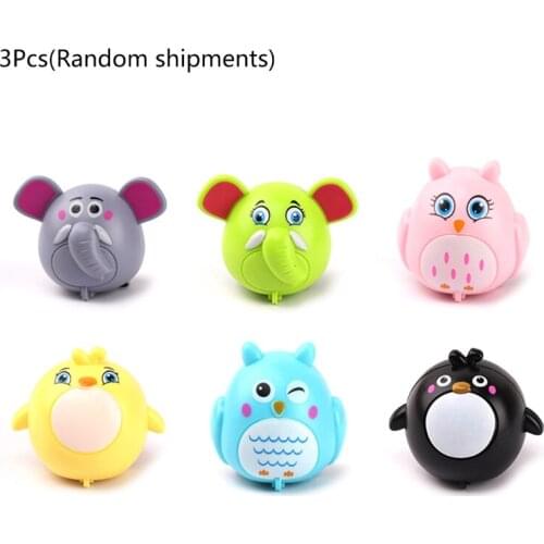 3 Pcs Early Educational Toys Friction Powered Cars Funny Animals for 1 2 3 4 5 Year Old Boys Girls Random Color