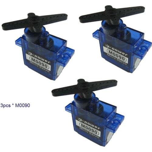 3pcs K-power M0090 1.9KG/9G metal gear analog micro servo for rc model car robot