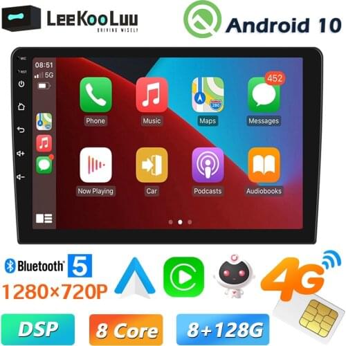 LeeKooLuu 2 din Car Radio GPS Android Multimedia Player Universal 10.1" 2.5D Screen Navigation For VW Nissan Hyundai Kia Toyota