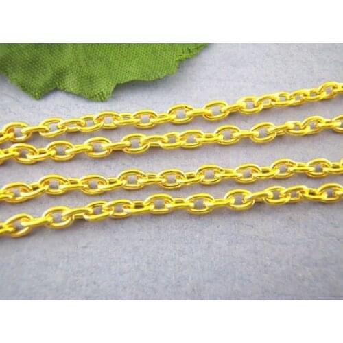 Free shipping!!!!100M/ DIY jewelry findings- Chains Findings 3*4mm