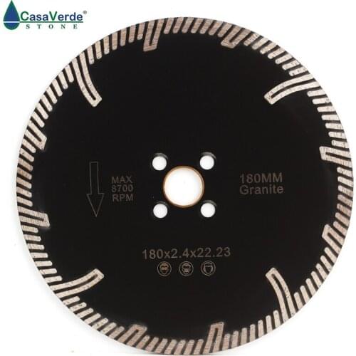 Free Shipping 180mm diamond dry cutting blade 7 inch with protection teeth for core steel Granite Diamond Cutting Disc