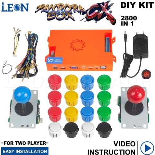 Cga Vga Hdmi Output Jeux Pandora Box Cx Kit Arcade Sanwa Original Arcade Button Style 5 pin 8 way Arcade Joystick Double