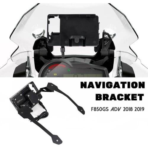 Motorcycle GPS/SMART PHONE Navigation GPS Plate Bracket Adapt Holder For BMW F850GS ADV F 850 GS Adventure F850 GS 2018 2019