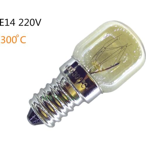 E14 220V high temperature 300 degrees breadmaker bulb e14 220v 15w 25w oven bulb E14 Steamer bulb