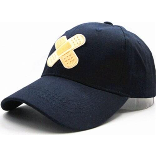 Cross Sticker Embroidery Cotton Baseball Cap Hip-hop Cap Adjustable Snapback Hats for Men and Women 167